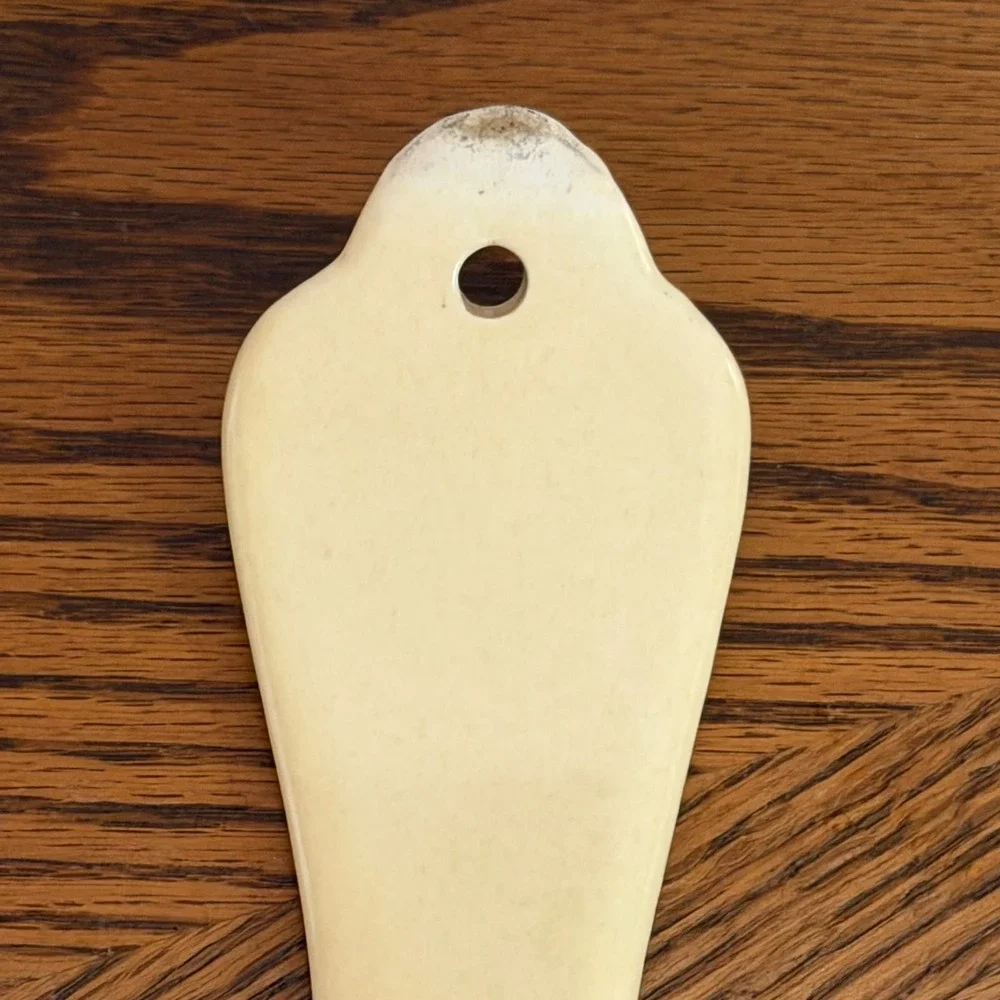 Pfaltzgraff Village Stoneware Spoon Rest 515 Vintage Folk Art USA 70s Heart
